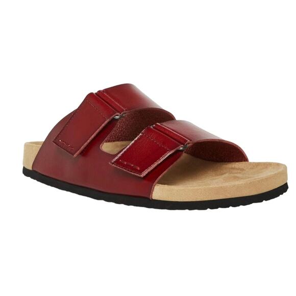 Madden Men's Tisson Double Strap Slide Sandals Cognac Size 8 1/2 - Picture 1 of 4
